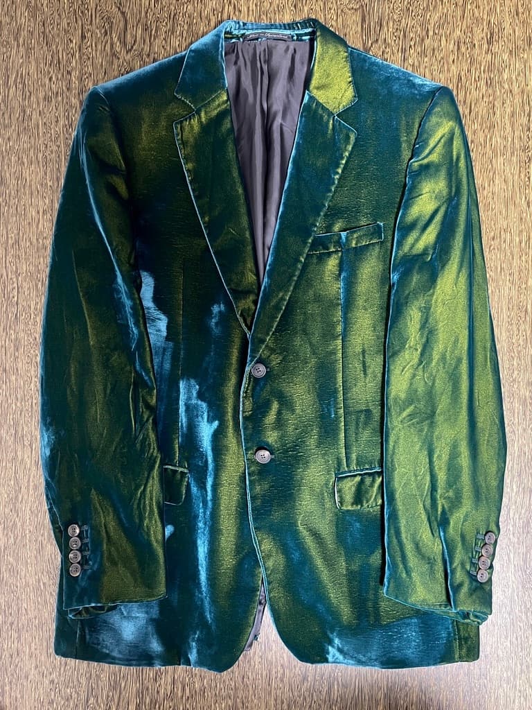 グッチ 1999-2000年 玉虫色 ベルベット ジャケット