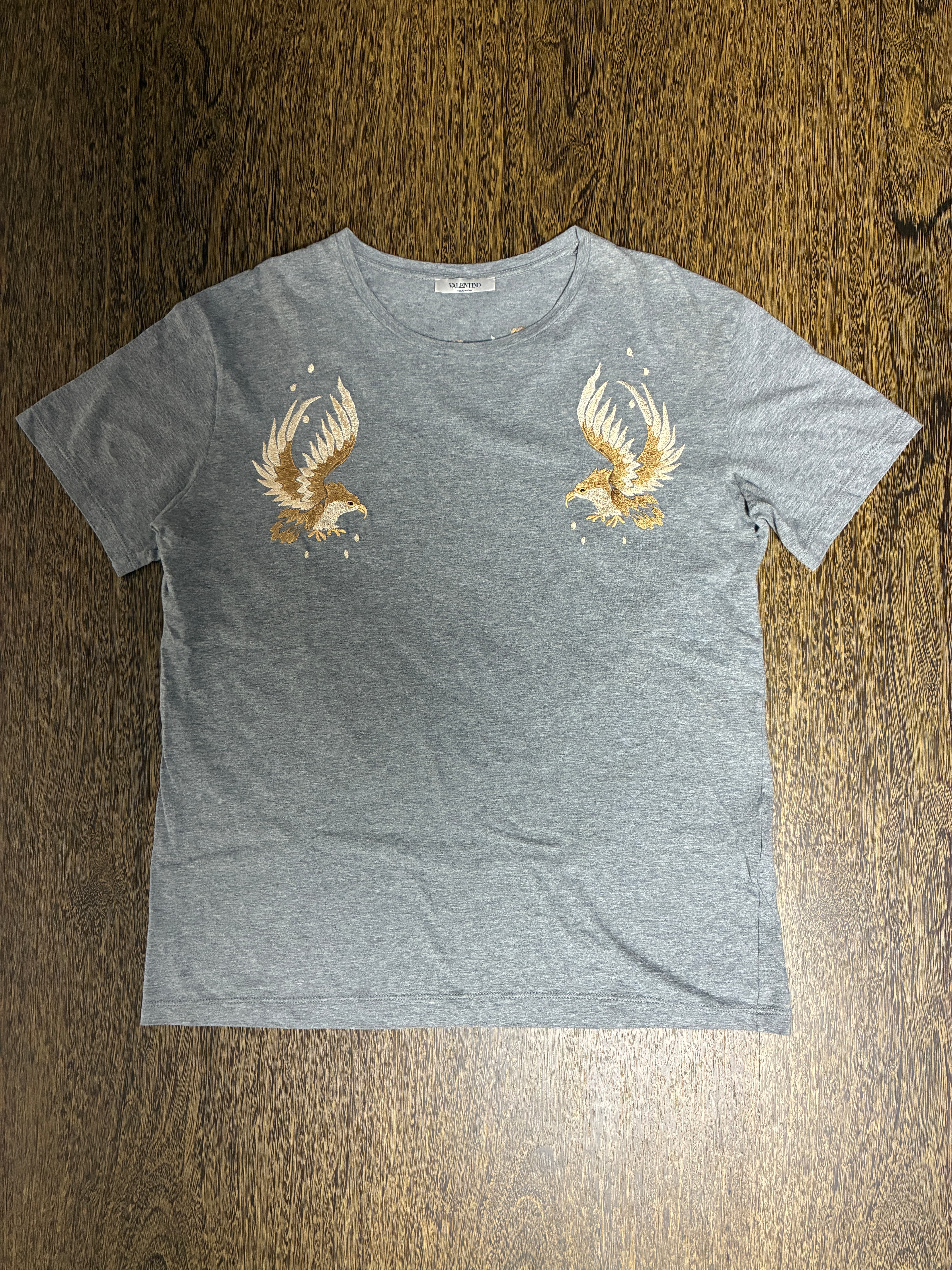 ヴァレンティノ 2016年春夏 イーグル刺繍 Tシャツ